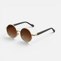 Round Metal Frame Gradient Lens Sunglasses