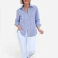 Striped Button Front Shirt