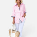 Striped Button Front Shirt