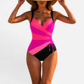 One Piece Swimsuit Adjustable Strap Scoop Neck