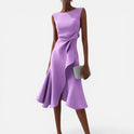 Women's Sleeveless Midi Wrap Dress