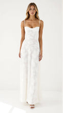Women's Bustier Maxi Dress with Floral Overlay