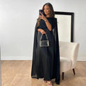 Women's Maxi Dress with Cape Overlay