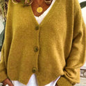 Women's V-Neck Button-Front Cardigan Sweater