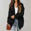 Women's Long Open Front Chunky Knit Cardigan