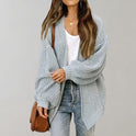 Women's Long Open Front Chunky Knit Cardigan