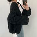Women's Open Front Chunky Knit Cardigan