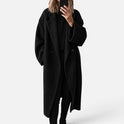 Women's Winter Wool Coat – Oversized, Double-Breasted