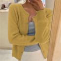 Women's Button-Front Crewneck Cardigan Sweater
