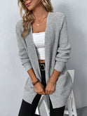 Women's Open Front Knit Cardigan with Pockets
