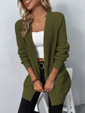 Women's Open Front Knit Cardigan with Pockets