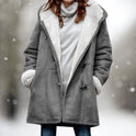 Women's Winter Coat – Hooded, Shearling-Lined, Toggle