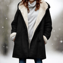 Women's Winter Coat – Hooded, Shearling-Lined, Toggle