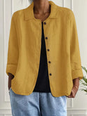 Women's Lightweight Button-Down Jacket with Collar