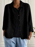 Women's Lightweight Button-Down Jacket with Collar