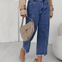 Denise | Tailored Cropped Straight-Leg Jeans 0