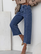 Denise | Tailored Cropped Straight-Leg Jeans 4
