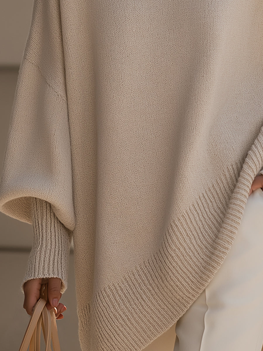 Effortless Elegant Oversized Poncho for Women 2