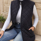 Eileen | Diamond-Quilted Longline Vest 0
