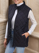 Eileen | Diamond-Quilted Longline Vest 2