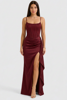 Elara | Sequin Corset Evening Dress 0