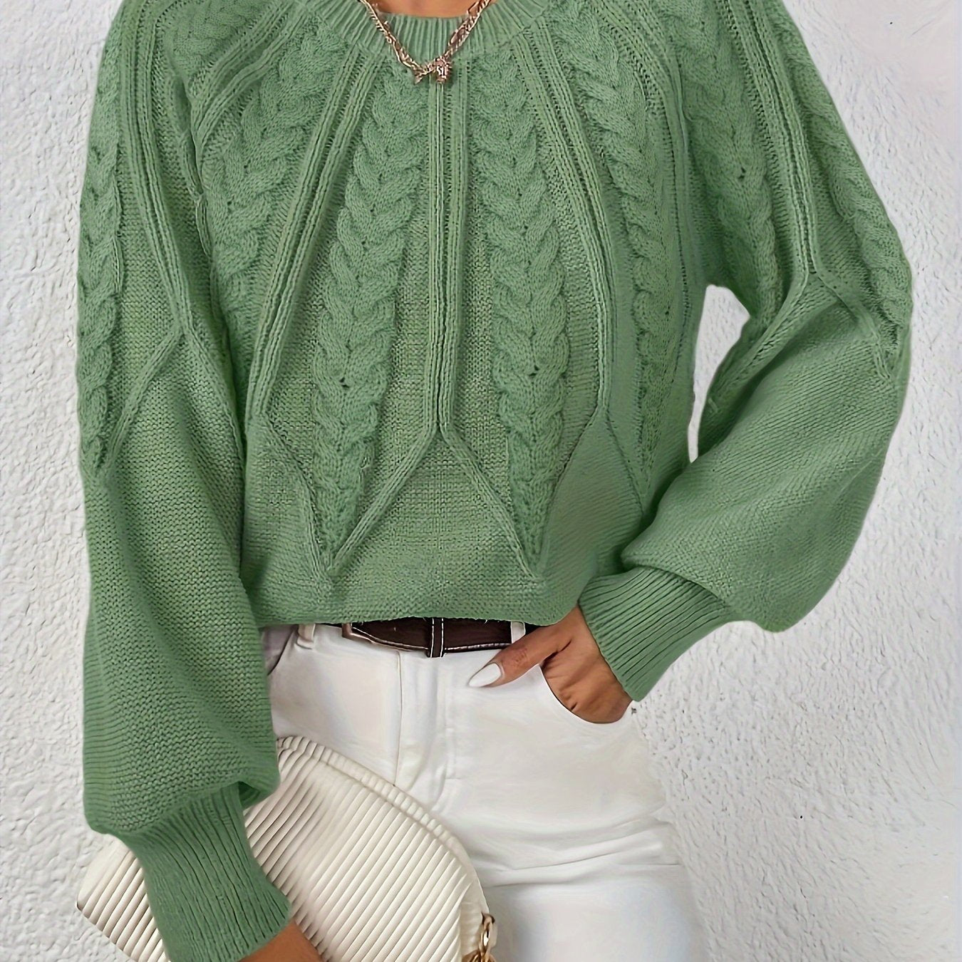 Eleanor | Relaxed Cable-Knit Sweater 0