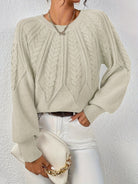Eleanor | Relaxed Cable-Knit Sweater 5