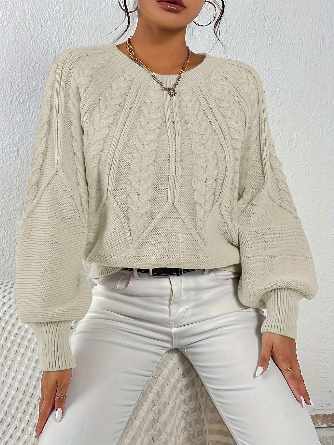 Eleanor | Relaxed Cable-Knit Sweater 7