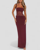 Elegant Evening Dress with Lace Corset Detail 3