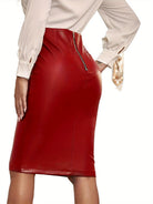 Elena | Sleek High-Waist Midi Skirt 1
