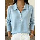 Eliza | Refined Collared Button Pullover 0
