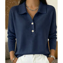 Eliza | Refined Collared Button Pullover 4
