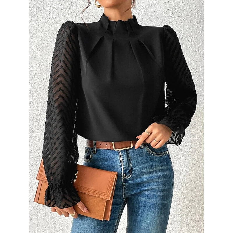 Elspeth | Elegant High-Neck Blouse 1
