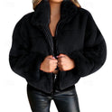Estelle | Plush Cropped Zip Jacket 1