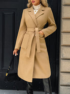 Evangeline | Tailored Belted Long Coat 1