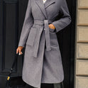 Evangeline | Tailored Belted Long Coat 10