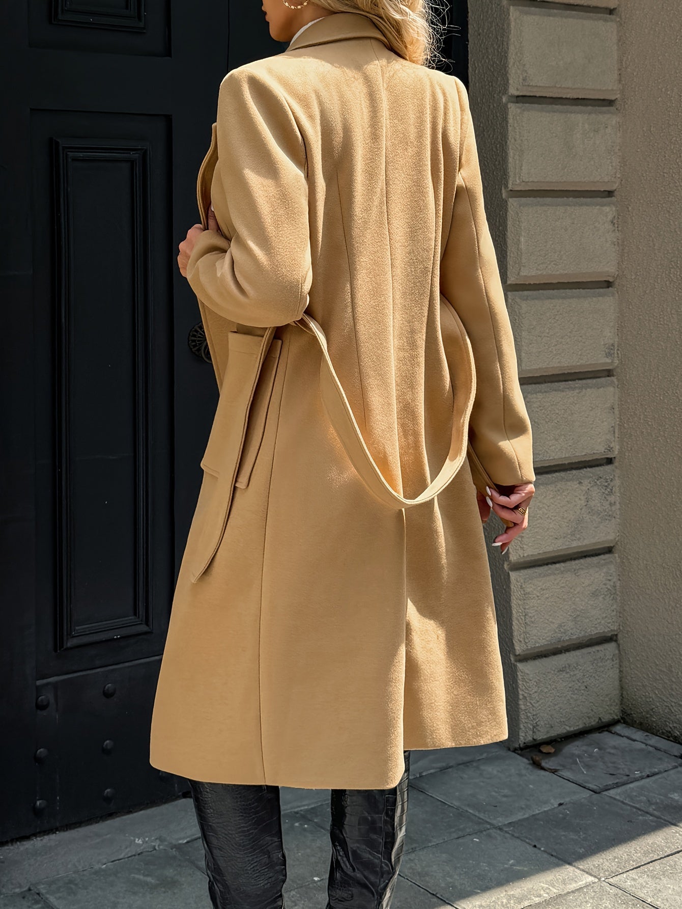 Evangeline | Tailored Belted Long Coat 2
