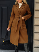 Evangeline | Tailored Belted Long Coat 6