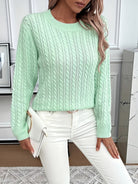 Faye | Cable-Knit Round Neck Sweater 2