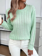 Faye | Cable-Knit Round Neck Sweater 3