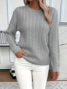 Faye | Cable-Knit Round Neck Sweater 6