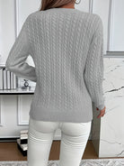 Faye | Cable-Knit Round Neck Sweater 7