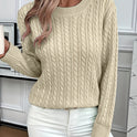 Faye | Cable-Knit Round Neck Sweater 9