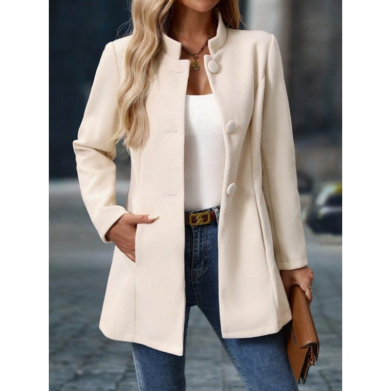 Fiona | Elegant Stand-Collar Coat 4