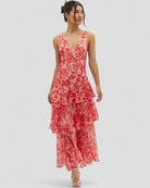 Floral Ruffle Maxi Dress with Open Back Summer Elegance 8