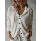 Frances | Hooded Button-Front Cardigan 2