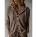 Frances | Hooded Button-Front Cardigan 3