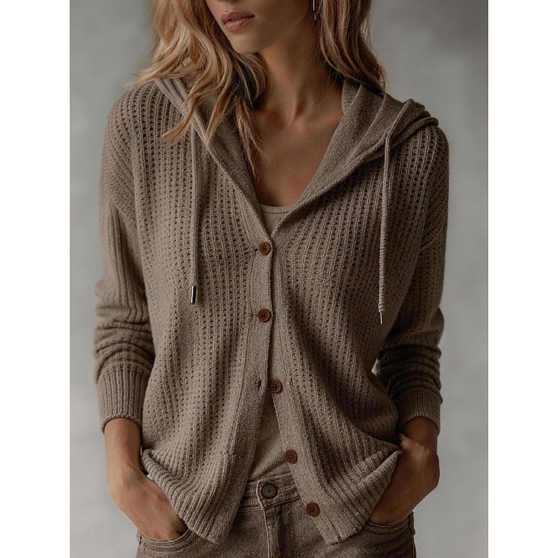 Frances | Hooded Button-Front Cardigan 3