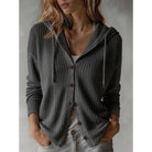Frances | Hooded Button-Front Cardigan 4