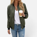 Zip Front Bomber Jacket